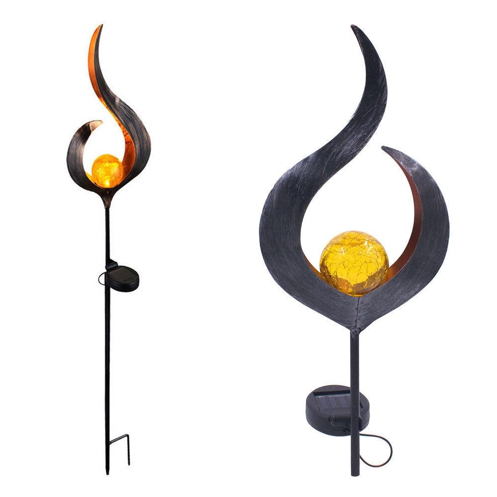 LED-Kunstflammen-Gartenleuchte