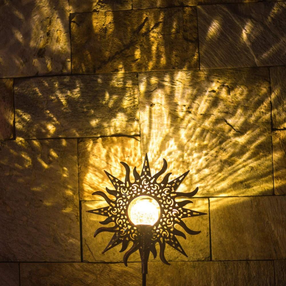 LED-Kunstflammen-Gartenleuchte