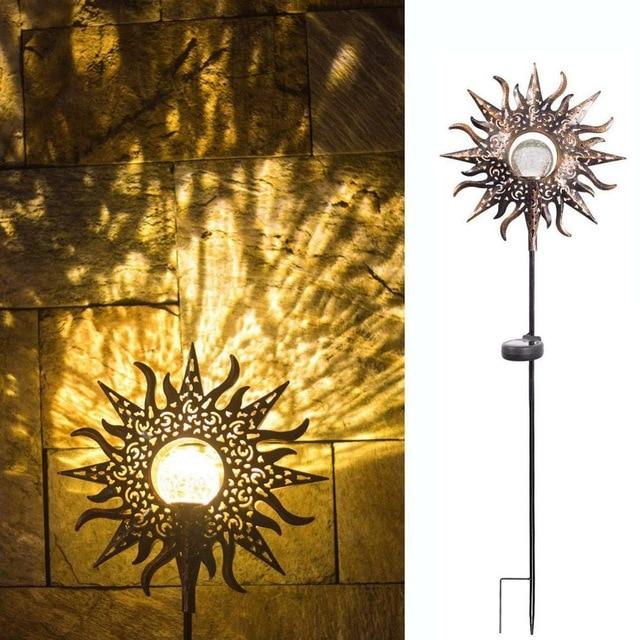 LED-Kunstflammen-Gartenleuchte